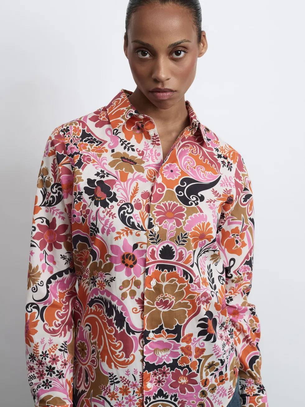 ADRIANA 1/1-Arm Damenbluse, gewebt
